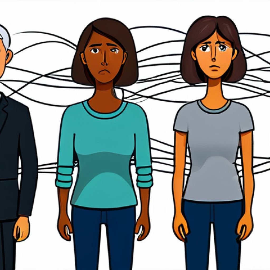 Misunderstanding**
A diverse group of people struggling to communicate effectively due to language and cultural barriers. Various symbolic representations of miscommunication, like tangled wires or fragmented puzzles, are incorporated. The overall atmosphere is one of confusion and frustration. Focus on clear expressions and body language. Safe for work, appropriate content, fully clothed, professional illustration, perfect anatomy, correct proportions, natural pose.
**