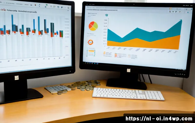 데이터 시각화 도구를 활용한 인과관계 분석 - Photorealistic Dutch business analyst in a bright modern Amsterdam office, studying a large monitor ...